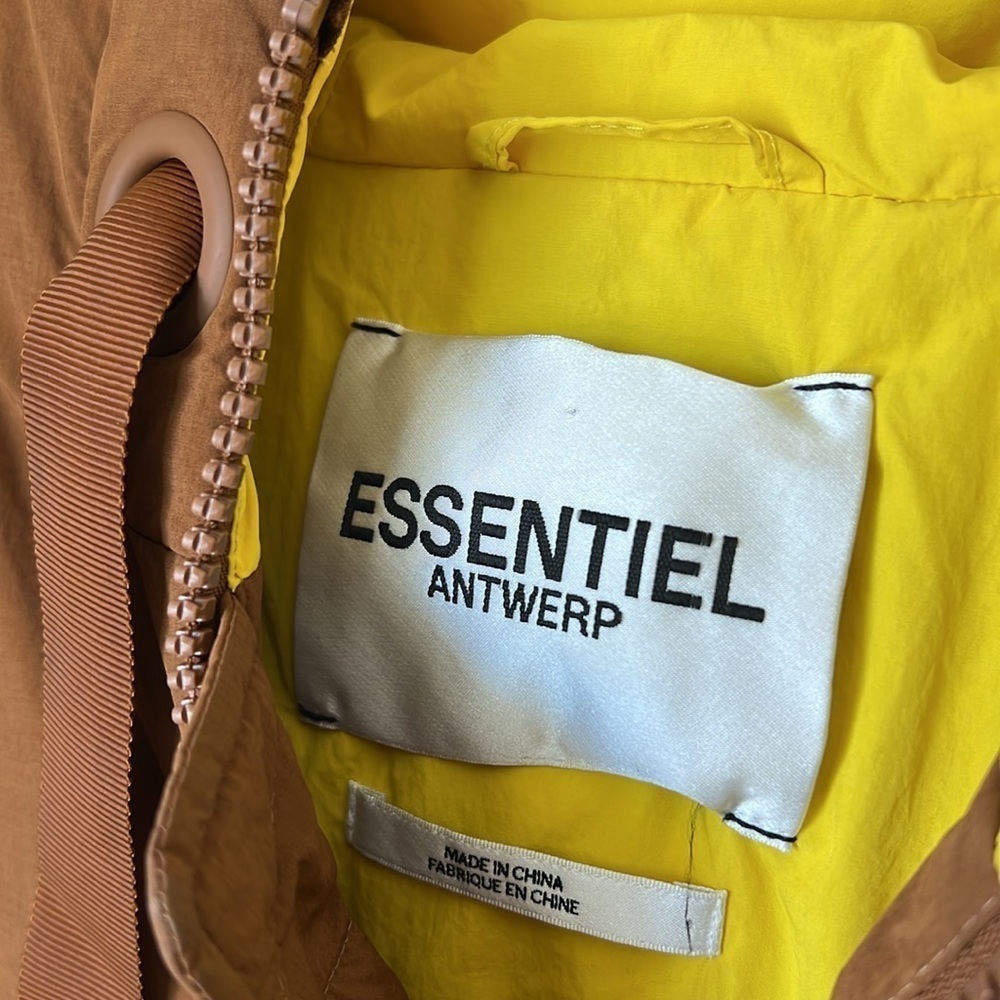 Essentiel antwerp brown and yellow chameleon puffer jacket - Picture 10 of 16
